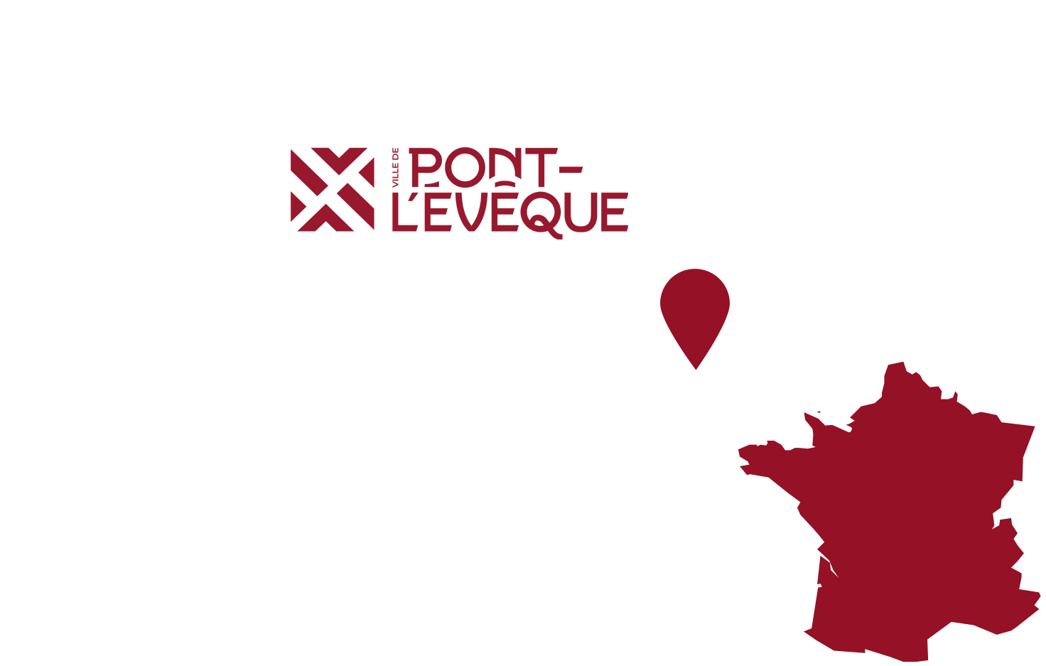 carte  pont-l'Evêque normandie